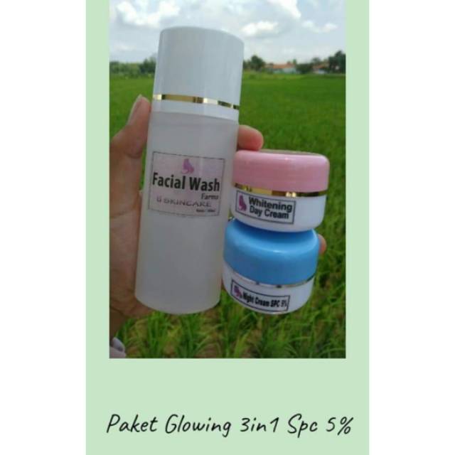 Paket  Skin Care Glowing Cream Farma Wdc Spc 5% By GL.SKINCARE