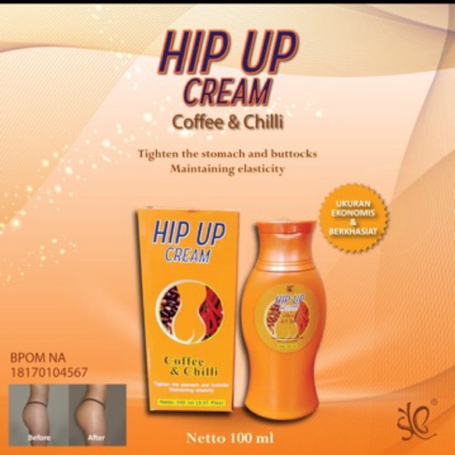 [COD] SYB Hip Up Cream Pembesar Bokong Wanita &amp; Mengencangkan Kulit Area Perut dengan Kandungan Coffee - BPOM