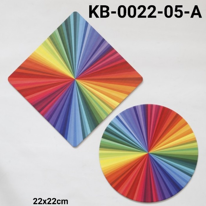 

GR-KB-0022-05 GROUP 1 CAKE BOARD TATAKAN KUE KOTAK BULAT 22CM RAINBOW DISKON GEDE