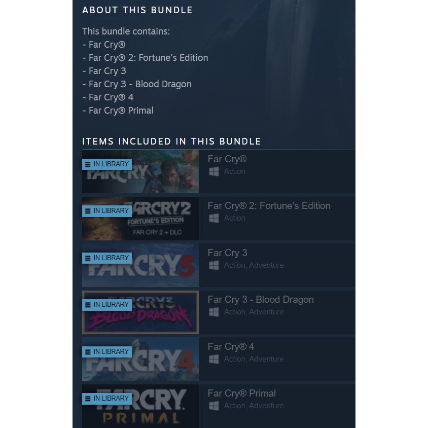 Farcry Compilation Bundle 6 in 1 - Original Steam - Offline Mode