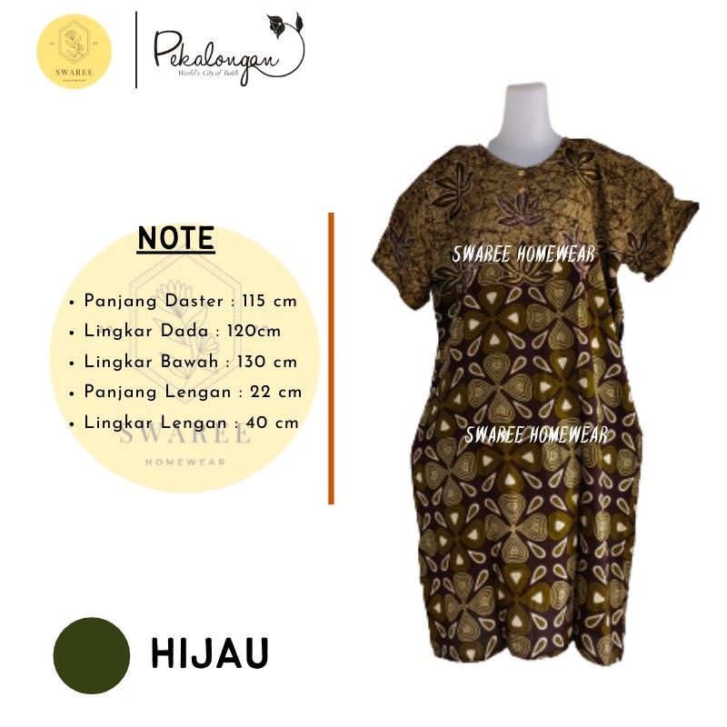 Daster Jumbo Rayon Busui Batik Pekalongan Daster Murah Baju Batik Wanita Kekinian Bisa Pilih Warna