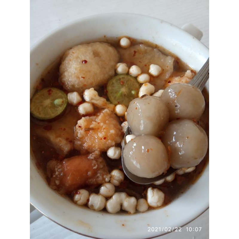

Baso Aci Homemade Isian Mozza Ayam Keju Jamur Cabai Jumbo Ayam Geprek