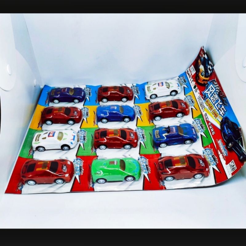 MAINAN ANAK MOBI SUPER CARS/RALLY RACE/MOBIL BALAP isi 12 pcs/Lembar