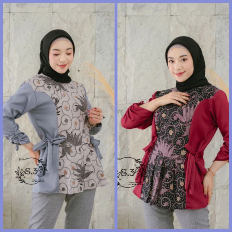 BAJU BATIK WANITA MODERN INARA M,L,XL,XXL