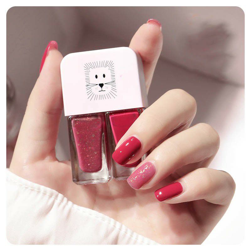 Kutek 2 in 1 Aesthetic Korean Nail Polish Nail Art