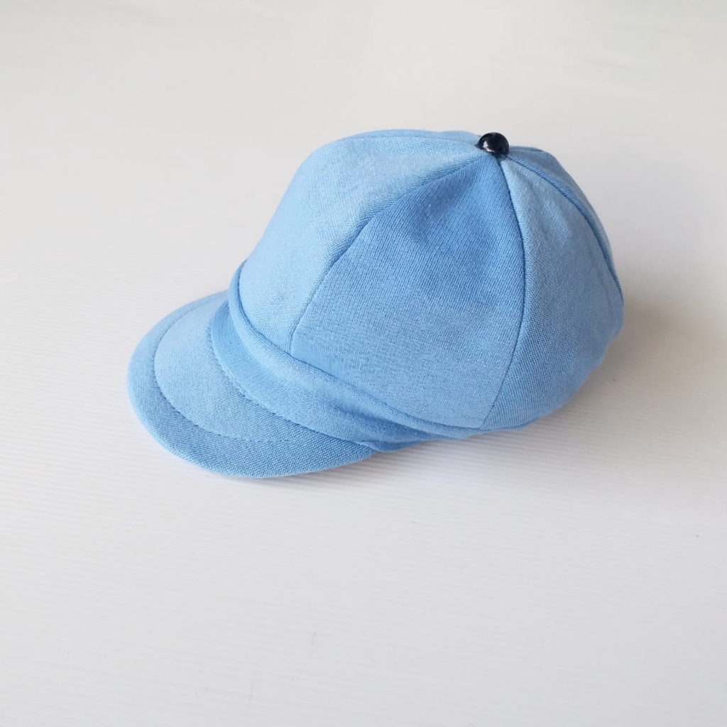 ho TOPI APOLLO ANAK Topi Anak Lucu Model Apollo Usia 1 Sampai 3 Tahun Kualitas Terbaik PART2-SOFT BLUE