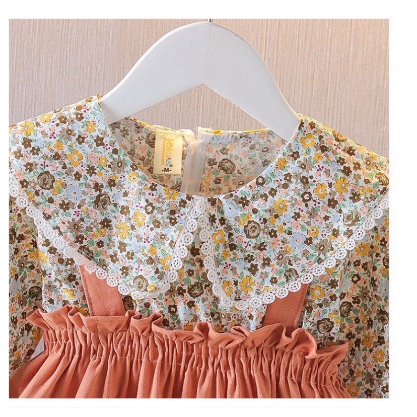 【Happy Baby】0- 4Tahun QZ-35 Dress anak perempuan Motif bunga Fashion Anak