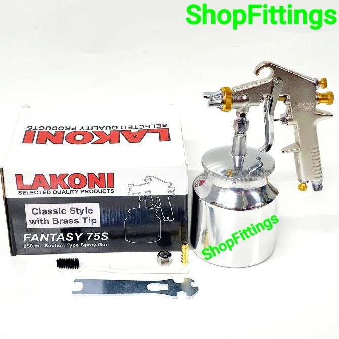 Paint Spray Gun Tabung Bawah Alat Semprot Cat Spet Tabung Bawah F 75S Termurah