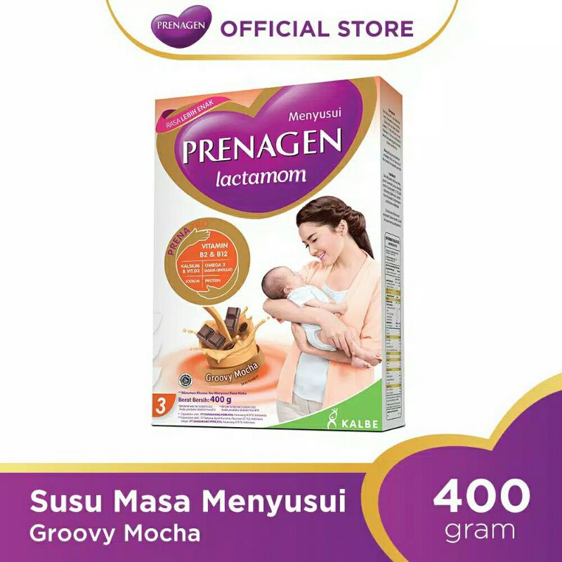 Prenagen Lactamom 400gr - Groovy Mocha - Susu Masa Menyusui