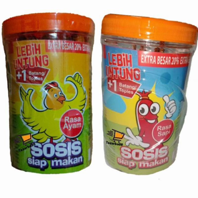 Jual Sosis Sonice Ayam Sapi Extra Besar Toples 24 1 Shopee Indonesia