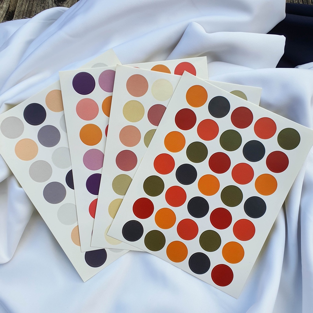 

Dot Sticker A5 Aesthetic Colors Stiker Deco Journaling