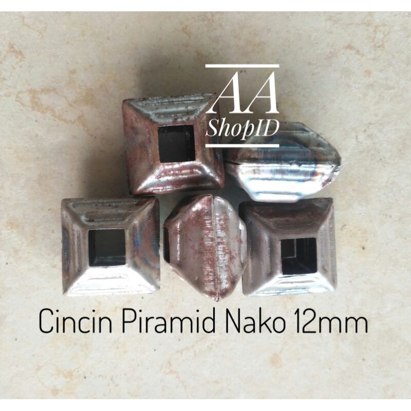 ornamen pagar besi Cincin Piramid Nako 12mm