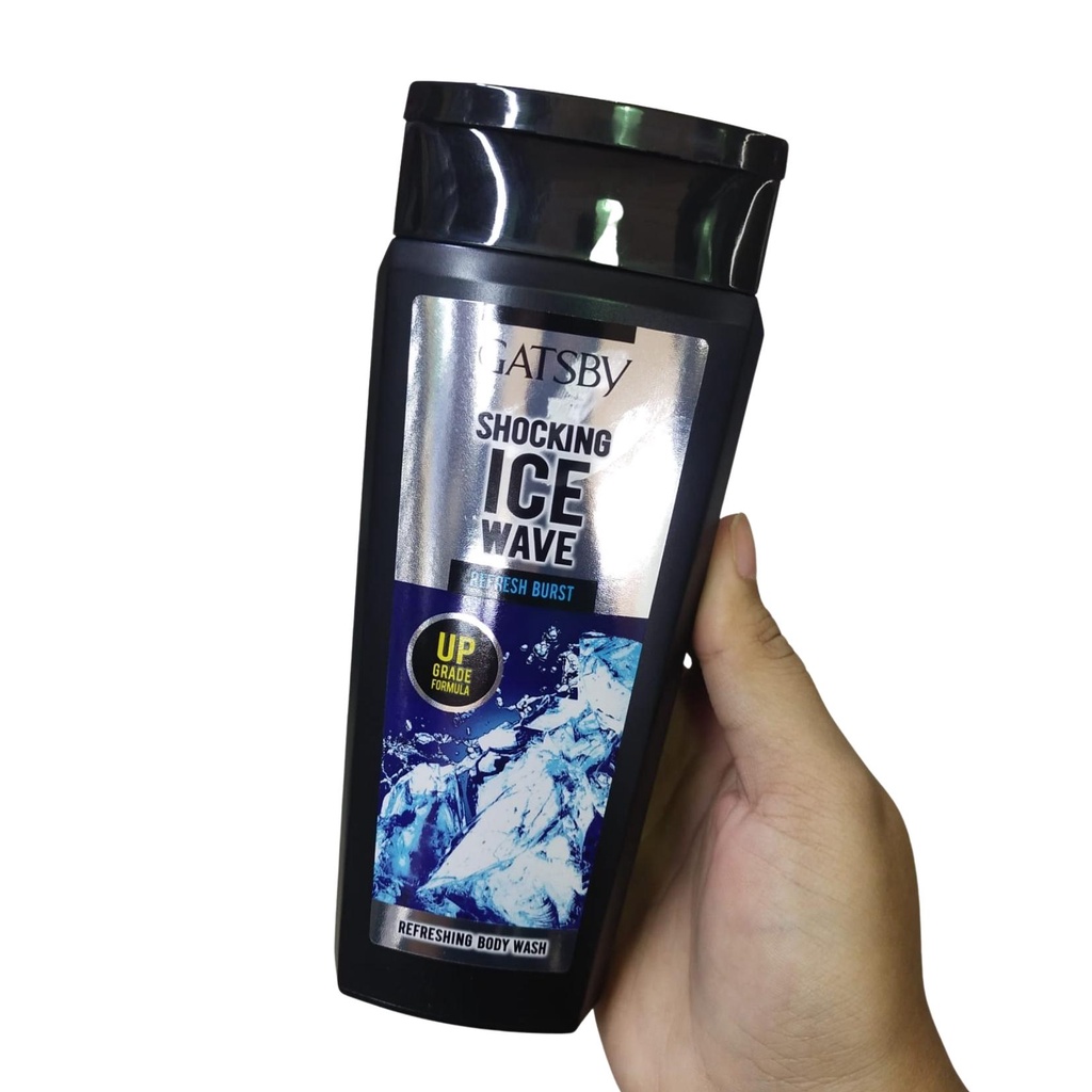 Kemasan Botol Sabun cair body wash GATSBY 250ml Ice Wave / Deo Shield / 3in1 All Body / Brave White