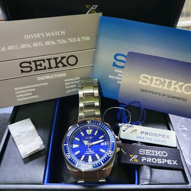 SEIKO Samurai Save the Ocean SRPC93 SRPC93K1 Diver second MINT mulus