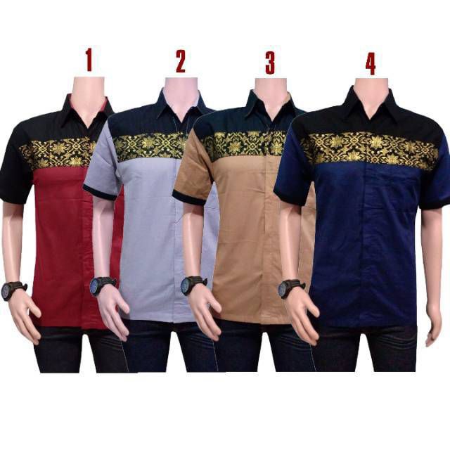 BAJU BATIK PRIA KOMBINASI PROMO