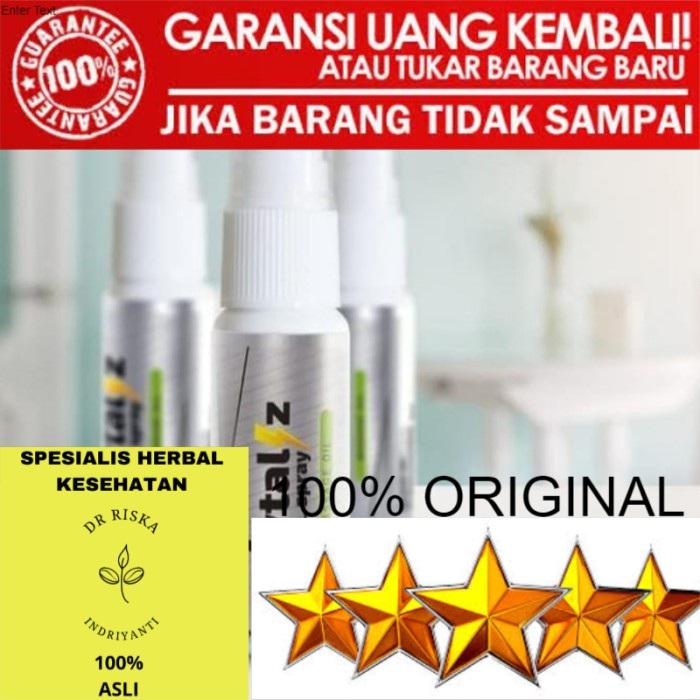100% ASLI Spesial Vytaliz Spray Original % Obat Herbal Pria Kuat Tahan Lama Vitaliz terbaik
