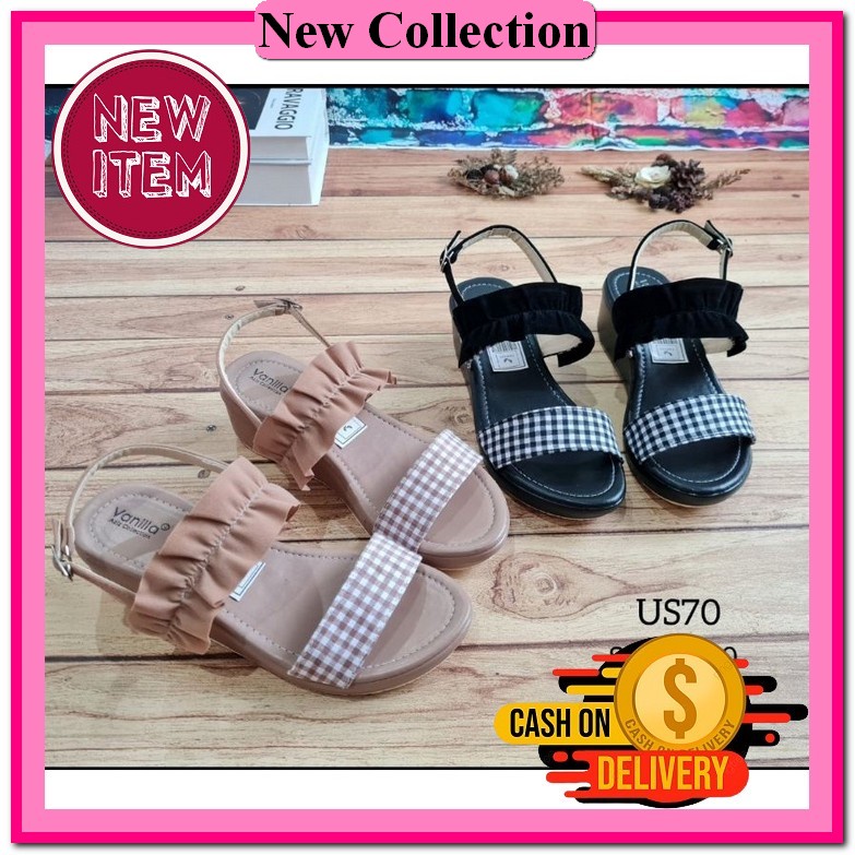 Wedges Korea Import Sandal Wedges Tali Sendal Wegdes Wanita Korea Sandal Wejes Remaja Wedjes Pesta K