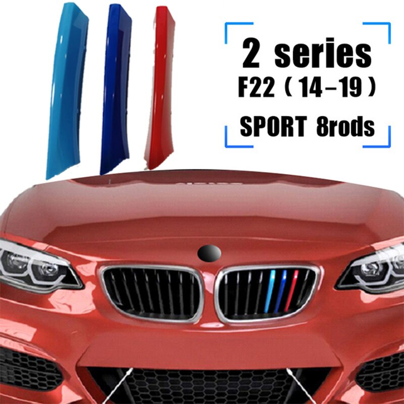 3pcs Klip Trim Grill Depan Mobil Balap Untuk BMW F22 F44 F45 F23 F46 Series 2 2014-2021