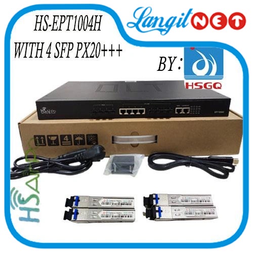 HSAIRPO EPT1004H/ HSGQ E04 EPON OLT 4PON 4SFP PX20xxx 7dB