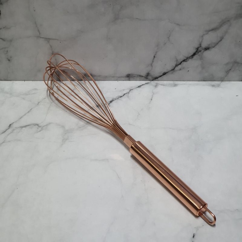 Ballon Whisk Rose gold / whisk tebal / egg beater / whisker / pengocok telur