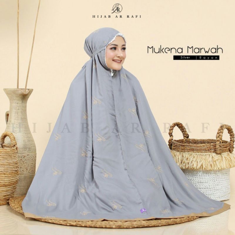 MUKENA POTONGAN SUPER ADEM/MARWAH SILVER/ARRAFI ORI