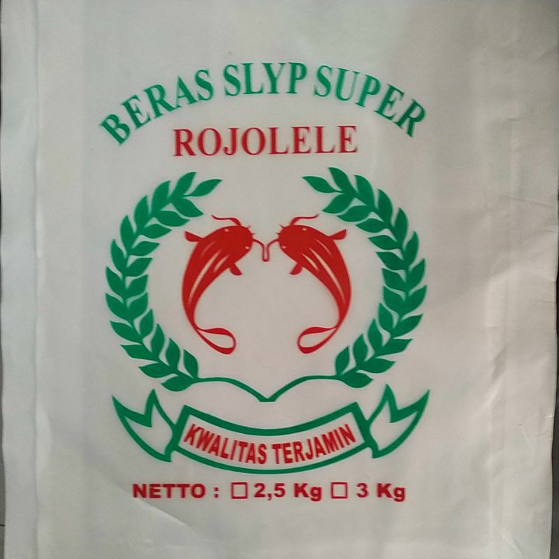 plastik beras rojolele 2.5 kg / 3kg (100lbr)