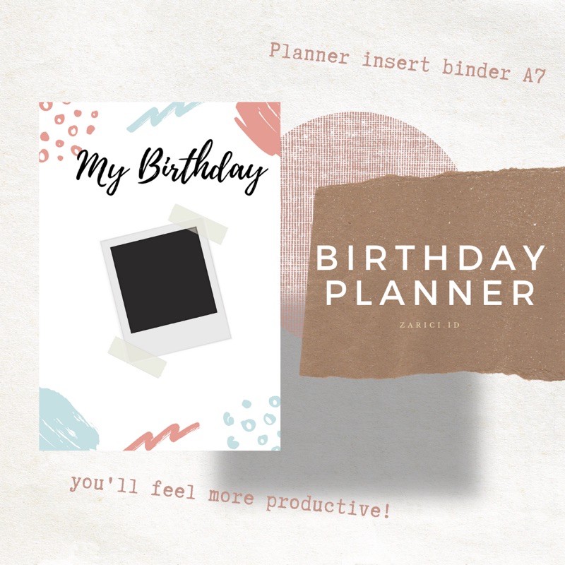 

[PLANNER A7] BIRTHDAY PLANNER FOR 1 YEAR