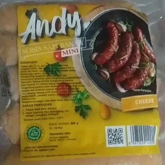 

ANDY sosis sapi bakar mini 500gr isi 10 pcs