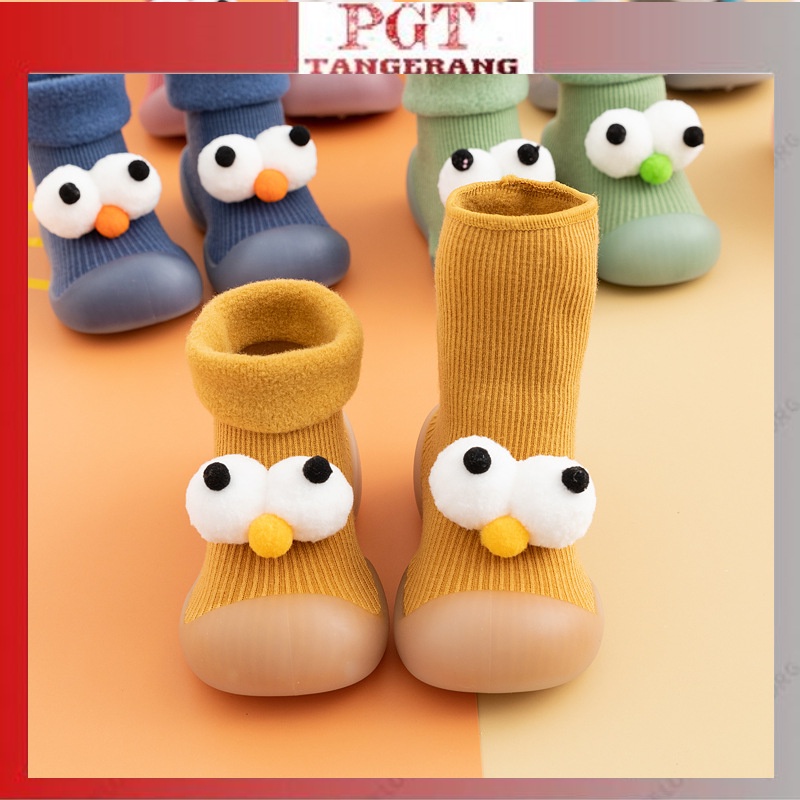 PGT -  SPF SEPATU BAYI MODEL MATA 3D PREWALKER BAYI ANTI SLIP