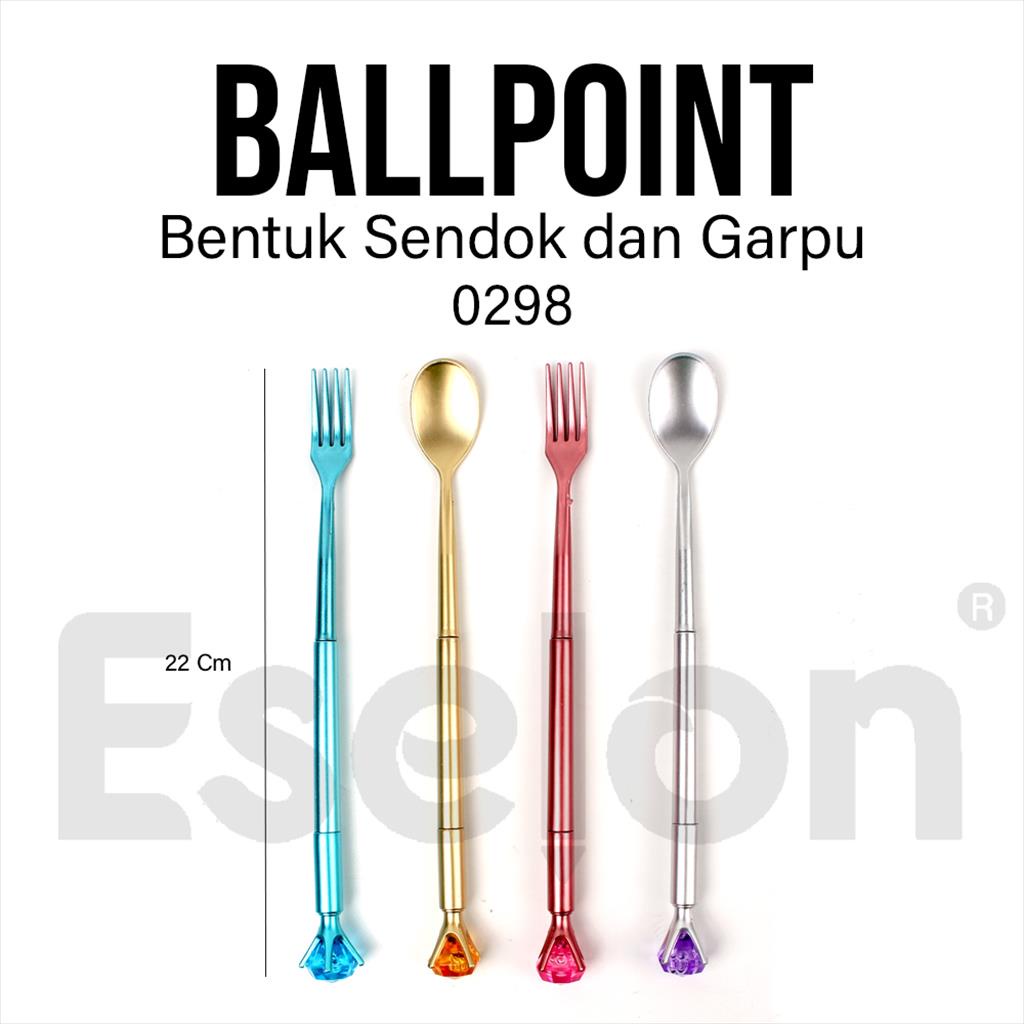 Pulpen Gel Fancy Korea Sendok Garpu 0298 Bulpen Korea Lucu Unik Import Murah Terlaris Bisa Cod