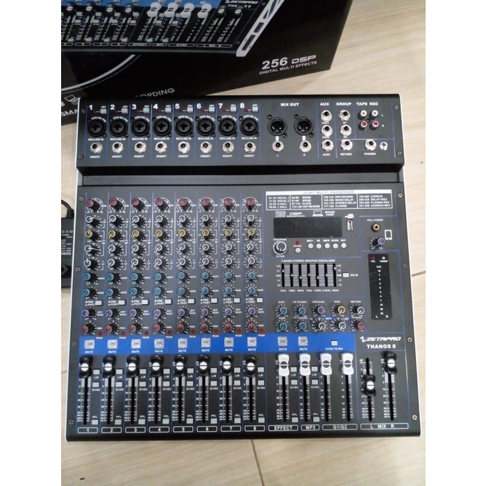 Mixer Audio ZETAPRO THANOS8 / THANOS 8 / THANOS-8 Original 8 Channel TERBAIK
