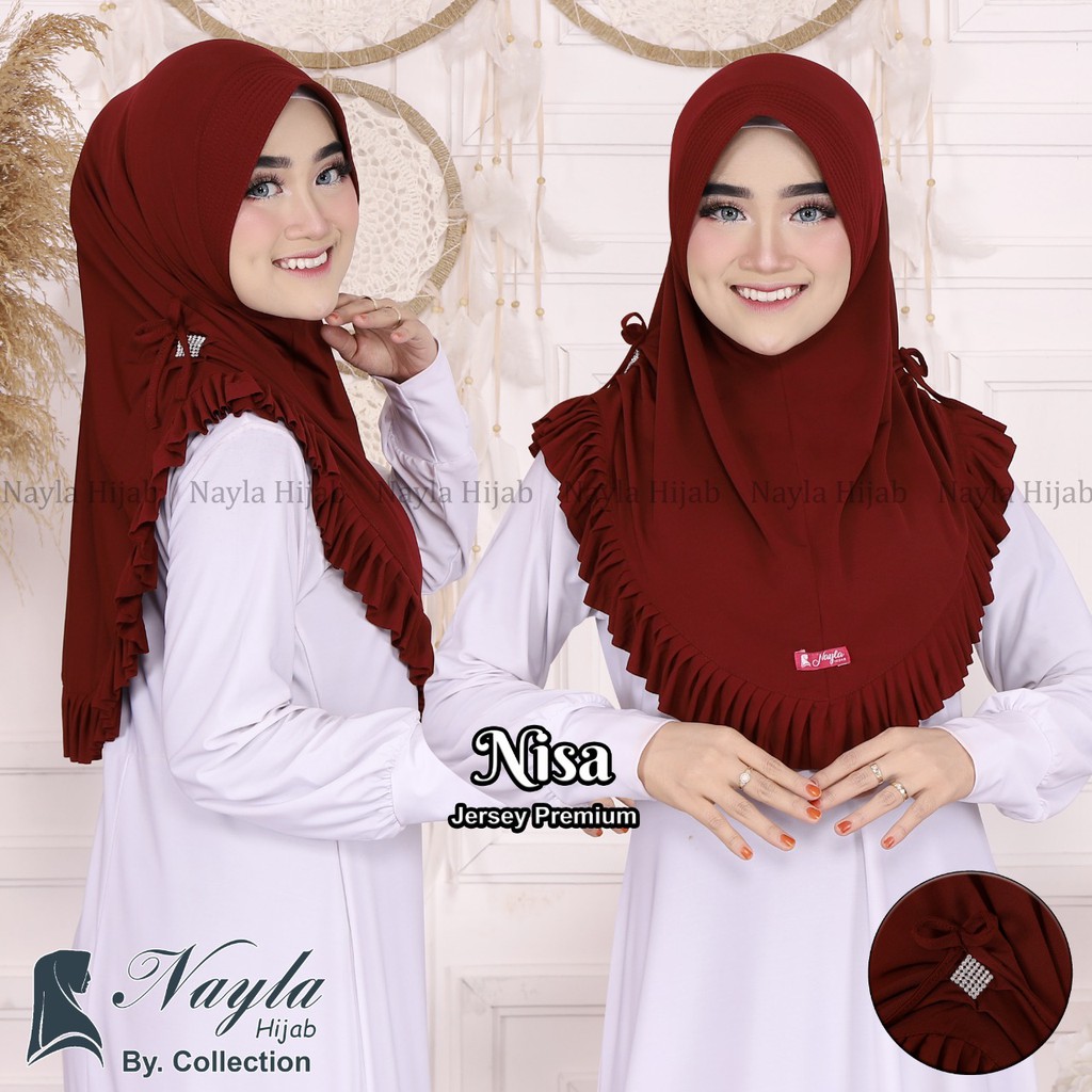 Jilbab Instan Model NISSA Hijab Jersey Model Bergo termurah dan terlaris Nayla Hijab