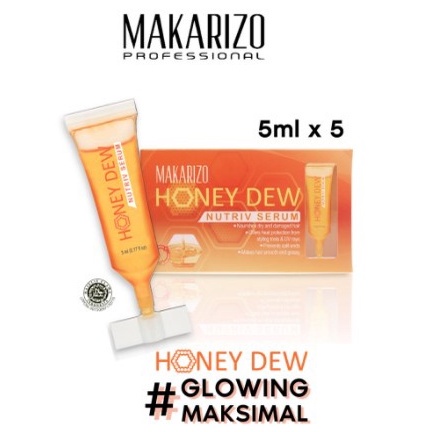 ★ BB ★ Makarizo Professional Honey Dew Nutriv Serum 5x5 mL  | Makarizo Professional Honey Dew Restructuring Serum 5x5ml - Vitamin Rambut Dussett