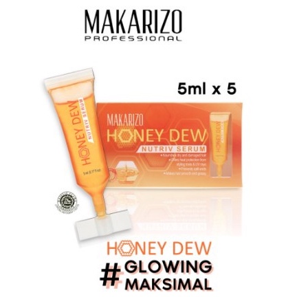 ★ BB ★ Makarizo Professional Honey Dew Nutriv Serum 5x5 mL  | Makarizo Professional Honey Dew Restructuring Serum 5x5ml - Vitamin Rambut Dussett