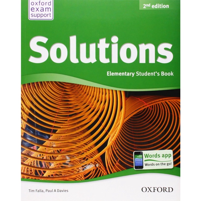 

Solutions Student Book : Elementary - Second Edition (Oxford)