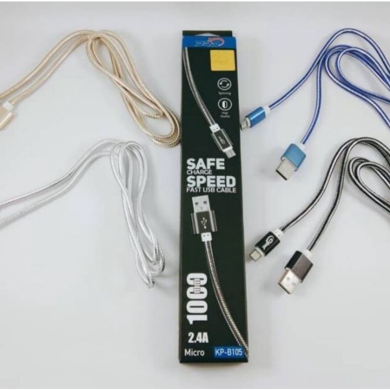 Kabel Data Kabel Charger Kabel Cas Pro Micro KP-B105 100cm