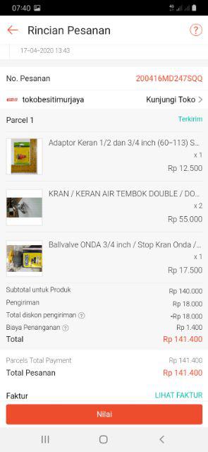 Adaptor Keran 1/2 Dan 3/4 Inch  (60-113) Sellery