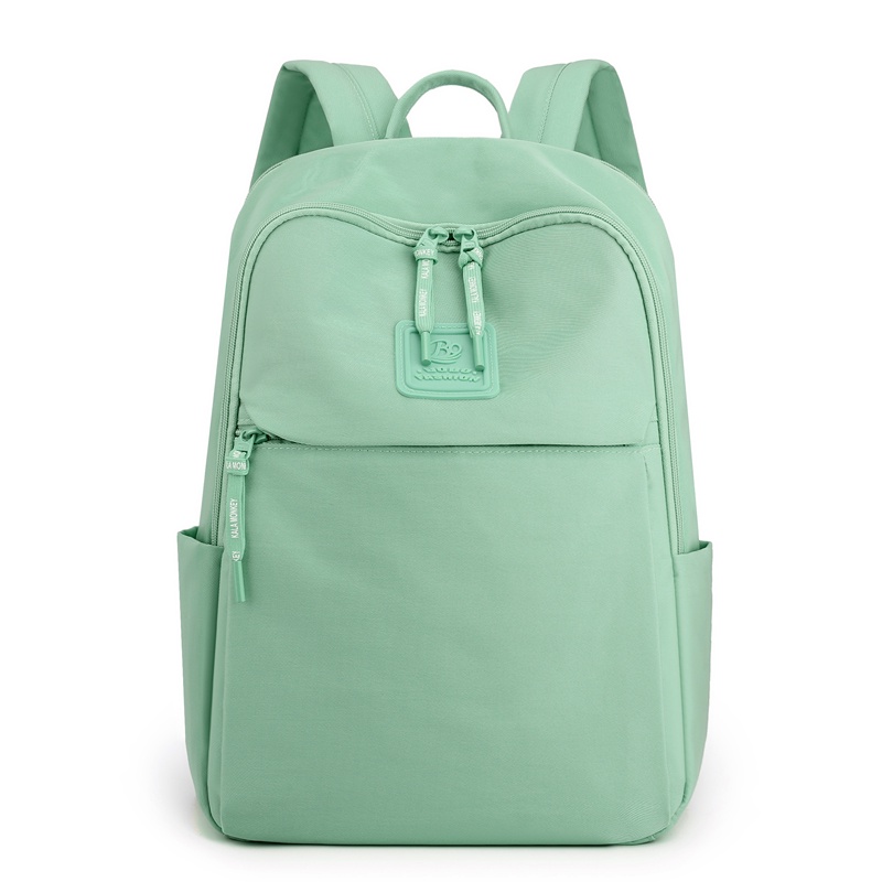 BOBO FASHION0 - Tas ransel laptop bobo 2602 Tas ransel wanita bisa muat Laptop 15in bahan nilon waterproof-mint