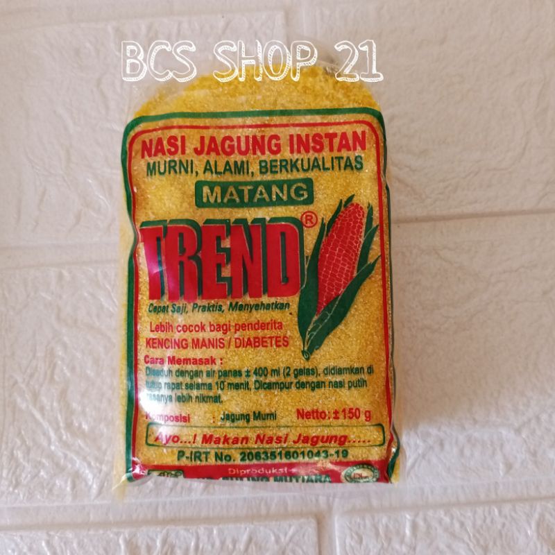 

Beras Nasi Jagung Instan Halus "TREND" 1Pcs/Ecer
