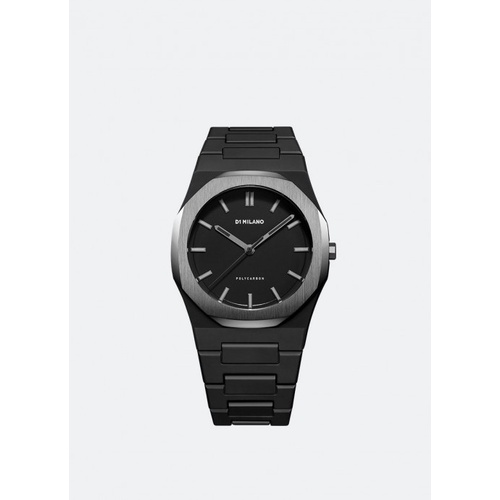 D1 Milano Polycarbon 2019 Black with IP Gun Bezel - PCBJ13