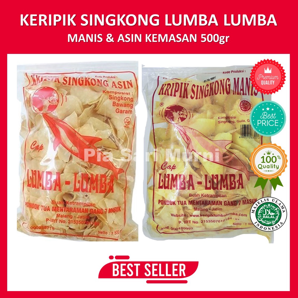 

Keripik Singkong Lumba Lumba Manis Asin 500 gram Oleh Oleh Asli Malang