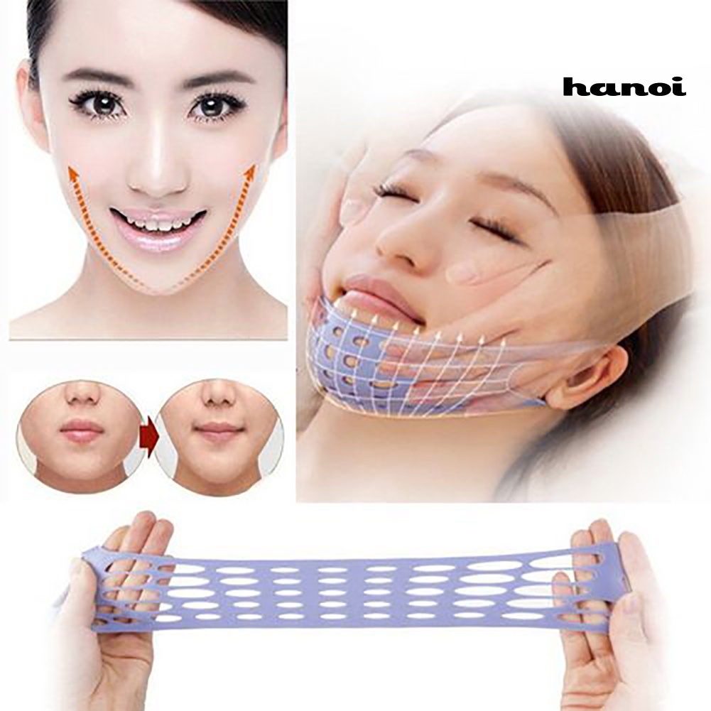 HQTM_Anti Wrinkle V Face Shaper Slimming Mask Belt Chin Cheek Lift Up Bandage Strap