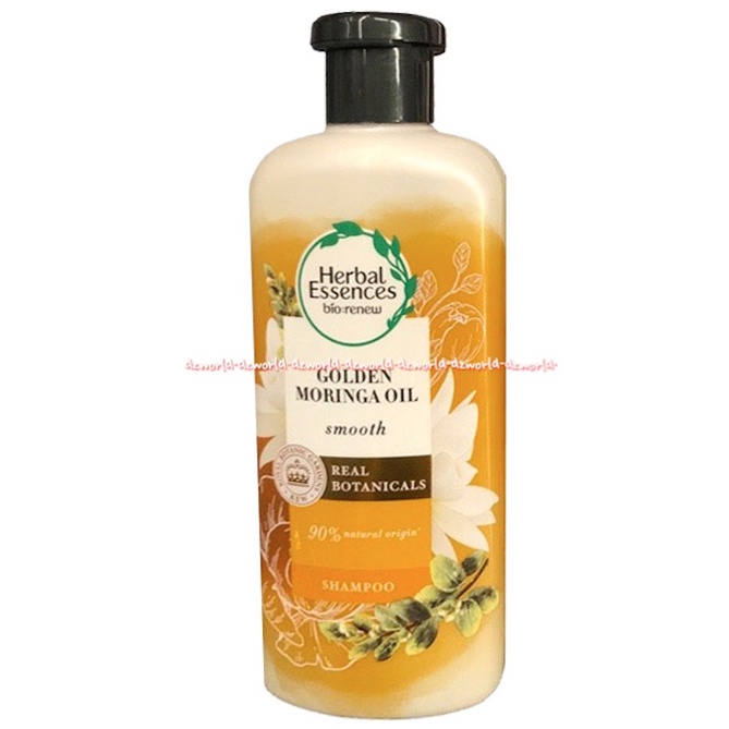 Herbal Essence 400ml Golden Moringa Oil Smooth Real Botanicals Shampoo Natural Arigin Sampo Herbalessence Morianga