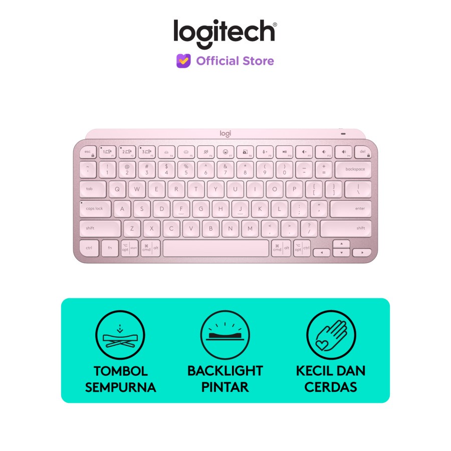 Logitech MX Keys Mini Keyboard Wireless Bluetooth Backlit