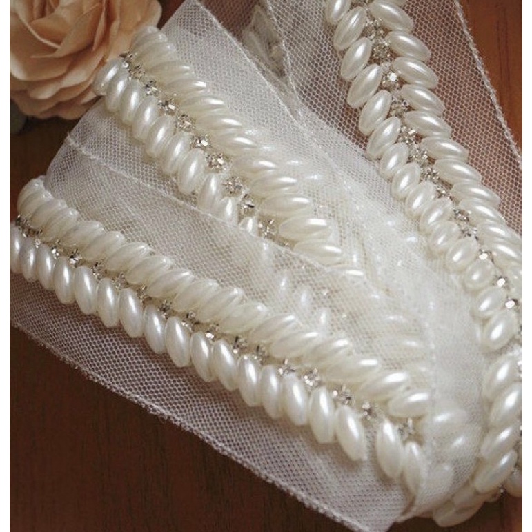 mutiara rangkai/payet rangkai/payet tempel/mutiara tempel