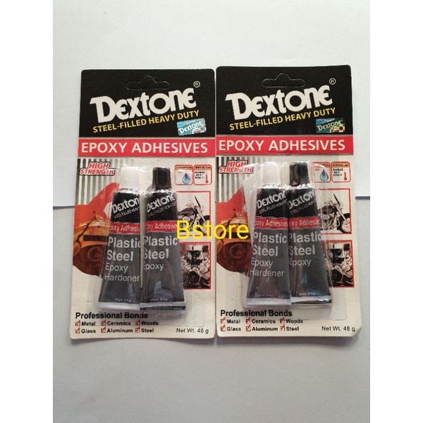 Dextone Lem Besi Campur Epoxy Dextone Lama Kering Lem Dextone Hitam & Putih