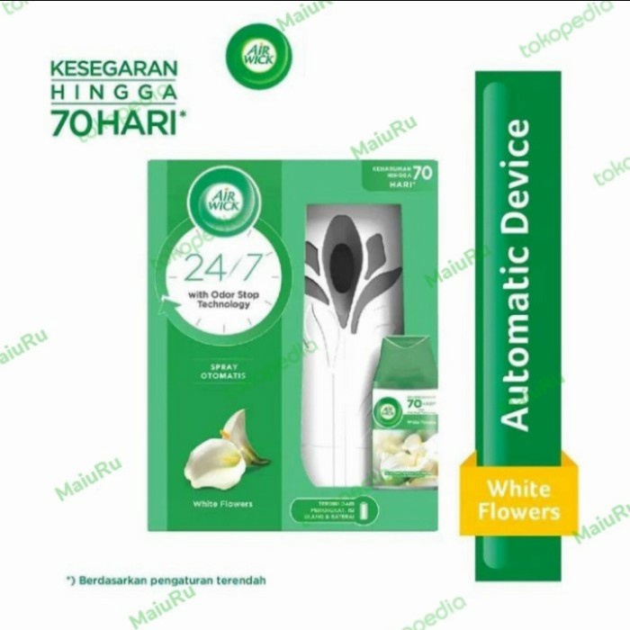 Air wick Pengharum Ruang otomatis White flower 250 ml