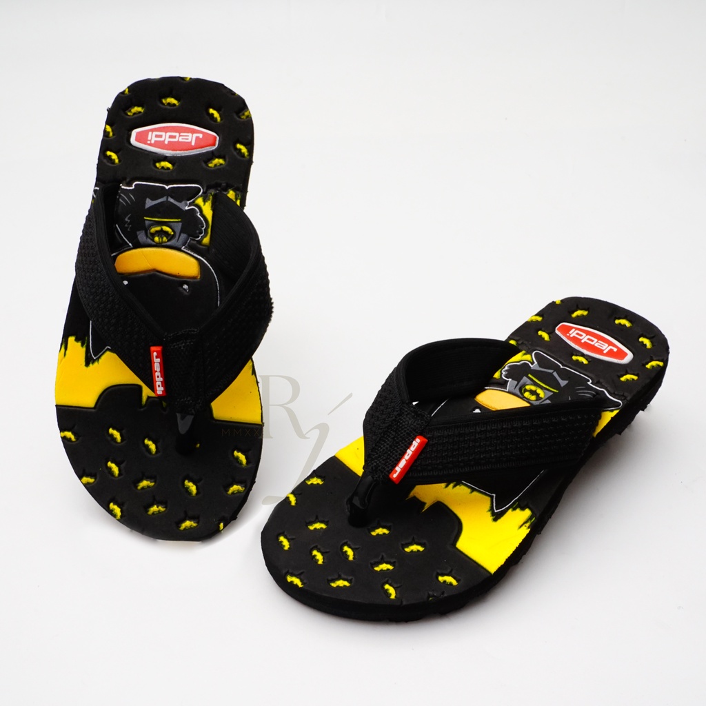 JEDDI [BATMAN] Sandal Superhero/ Sandal Japit Anak Cowok Kartun/ Sandal Jepit Anak Laki-laki/ Sendal Anak Japit