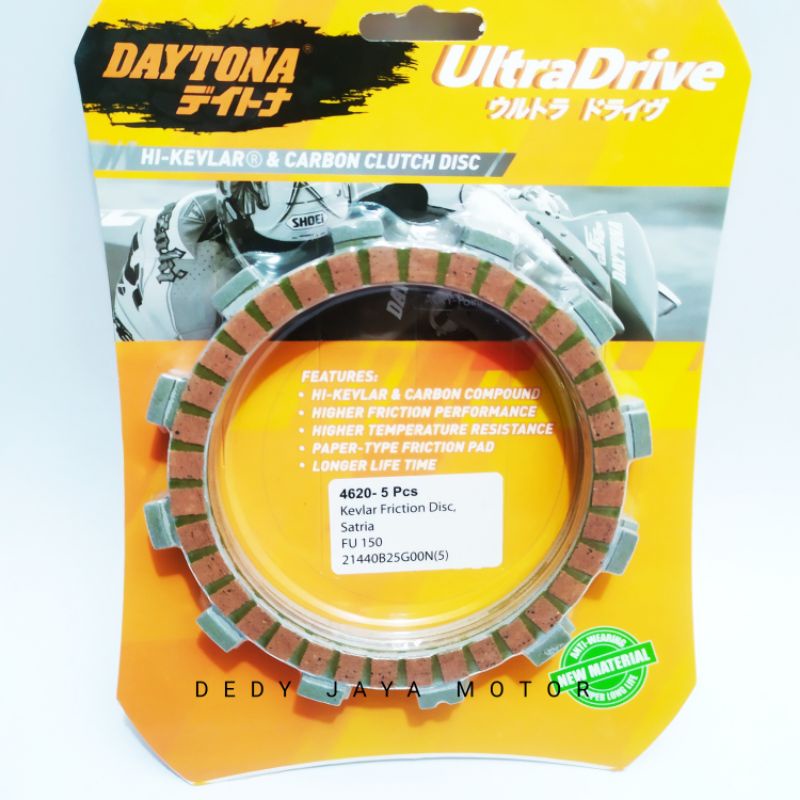 KAMPAS KOPLING RACING SATRIA FU 150 pnp thunder 125 ORIGINAL DAYTONA ISI 5PCS