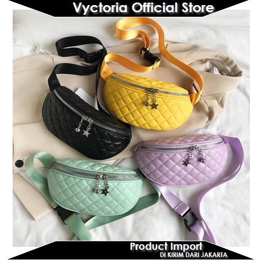 (COD) Vyctoria VOS5177 Tas Pinggang Wanita Waistbag Import Slingbag Grosir Promo EL5177 5177